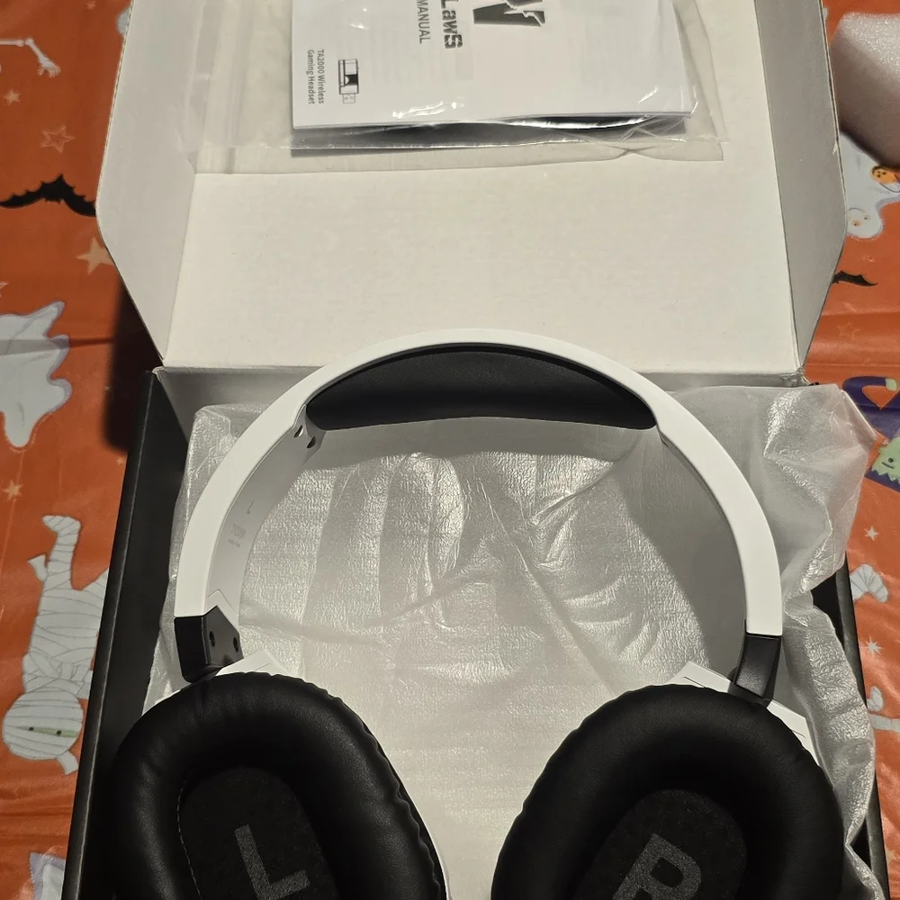 Wolflaws Wireless TA2000 2.4 GHz Gaming Headphones Noise Canceling Headset